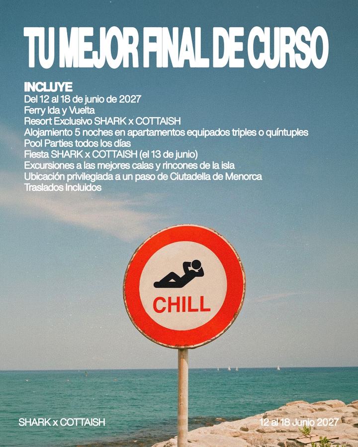 Cartell Tu mejor final de curso, què inclou