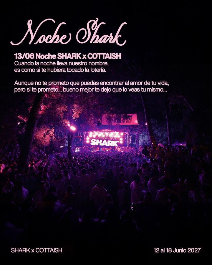 Cartell Nit Shark, 13 de juny